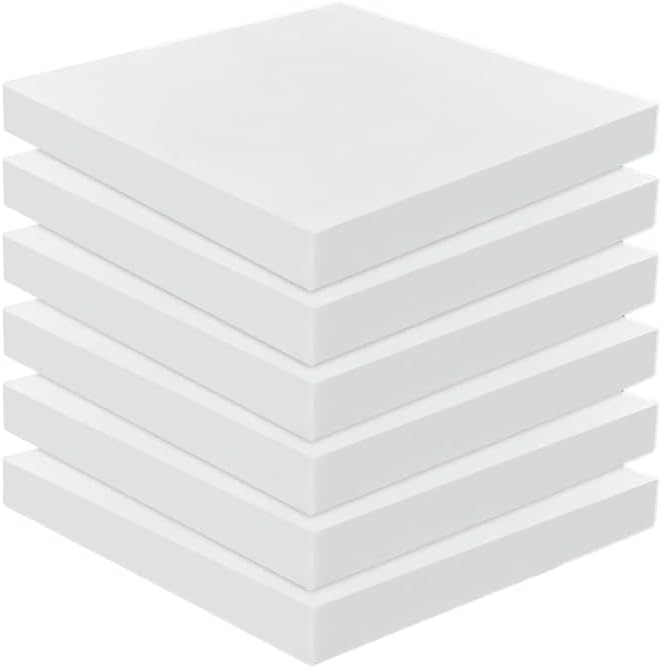 Cut to Any Size Upholstery Firm Foam Sheet Premium Quality for All type Cushioning Bench, Stool, Window Seat Pads, Sofa, Dinning Chair Pads Replacement Pet Bed (24"x24"x2")