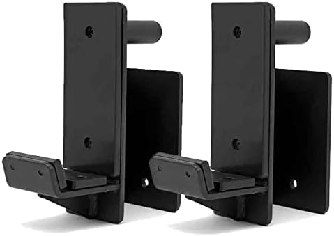 FringeSport Heavy Duty 3x3 inch J-Cups, J-Hooks (Pair) for Squat Rack- Weightlifting, Crossfit, Strength Training Accessories-1,000 LB Capacity, Spotter Arms, Olympic Bar Attachments, Rack Attachments
