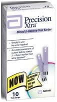 Precision Xtra End/Top Fill Blood Ketone Strip