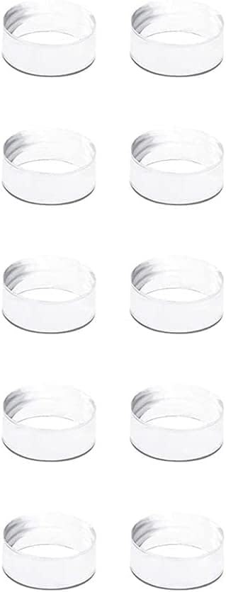 10Pcs Acrylic Display Stand Clear Ring Baseball Stands Round Display Stand for Golf Ball, Baseball, Softball, Tennis Ball, Spheres, Marbles, Collections, Memorabilia Display and Storage( Small )
