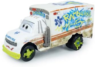 Movie Cars 3 Muddy McQueen Muddy Curz Miss Fritter Dr.Damage AVRY Oversized Toy Car Diecast Vehicles Toys Set Children Car Toy Thunder Hollow Basic Characters Assortment (Dr.Damage-A)