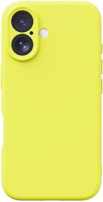 Mobile Phone case, Advanced Silicone, Comprehensive Anti-Fall, Compatible with iPhone 13/14/15/16 Series (Sarie Yellow)