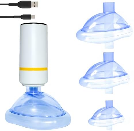 Automatic Choking Rescue Device for Kids and Adults with 3 Masks | Portable Anti Choking Device Strong Suction Home Emergency Kit | First Aid Airway Assist Device Heimlich Maneuver Device