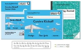 Handwriting Without Tears, 2nd Grade Print to Cursive Bundle - Includes Cursive Kickoff, Writing Journal, Teacher's Guide, Pencils, and Cursive Alphabet Desk Strips