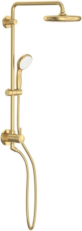 GROHE 26123GN1 Tempesta 210 Shower System, 1.75 GPM, Brushed Gold