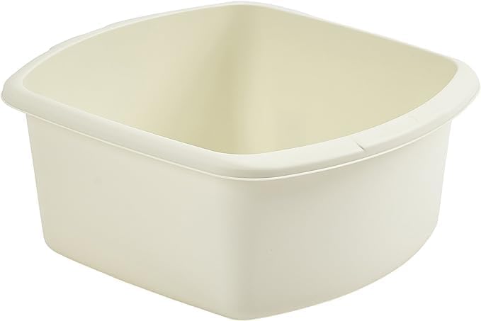 Generic Aurora - WF Rectangular Washing Up Plastic Kitchen Heavy Duty Basin Sink Small (Cream)