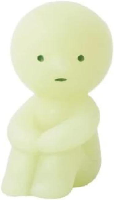 Smiski Hugging Knees ZipperBite Glow in The Dark Zipper Pull