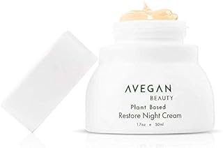Ecco Bella Plant Based Restore Night Cream - Anti Aging Face Cream with Vitamin C, Vitamin E & Chamomile Oil for Firmer, Younger Skin - Night Moisturizer for Face, Unscented - 1.7 oz
