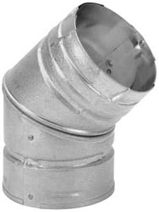 M&G DuraVent 3PVP-E45 Duravent 3 PelletVent Pro Galvalume 45° Elbow, Galvanized