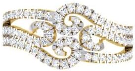 Real 22K/18K Fine Yellow Gold Certified Womens Statement Ring