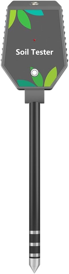 Juqoyue 8 in One Multifunction Soil Meter Digital Ph/EC/Light/Moisture/Fertility/Thermometer/Hygrometer Test for Gardening