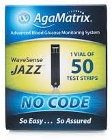 WaveSense Jazz - NO CODE -Blood Glucose test strips (x50)