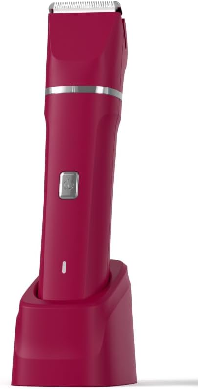 Electric Razors for Women - Wet/Dry Womens Electric Shaver for Legs, Replaceable Body Hair Blade Heads&Hair Remover for Face Head, No Nick, No Cut, No Razor Burn, Berry Red