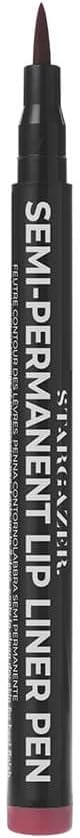 Stargazer Vegan Waterproof Semi-Permanent Lip Liner Number 6. Up To 24 Hour Lip Coverage With Fine Tip Applicator.