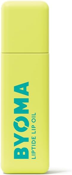 BYOMA Liptide Lip Oil (5ml) Glossy, Non-Sticky Gloss - Reduces the Appearance of Fine Lines - With Peptides and Avocado Oil - Softens, Plumps, Hydrates, Vegan