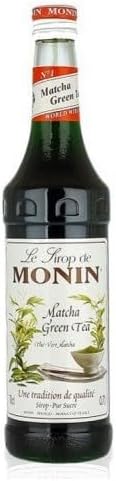 MONIN Premium Matcha Green Tea Syrup 700ml for Teas and Cocktails. Vegan-Friendly, Allergen-Free, 100% Natural Flavours and Colourings