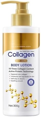 Collagen Body Lotion, Collagen Cream Skin Care Face Lotion & Body Milk, Skin Firming Moisturizer Anti Aging Face Lotion & Skin Tightening Body Moisturizers Lifts, Firms, & Tightens