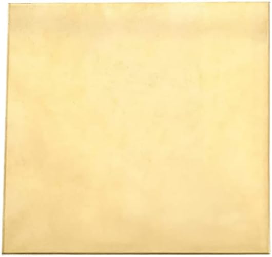 XMRISE Brass Sheets Plates Pad Shim H62 High Purity Raw Materials Industrial Scientific Metal working 300mmx300mm,THK0.8mm