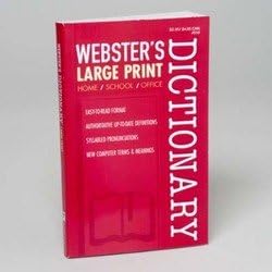 Webster's Large Print Dictionary
