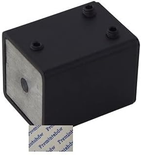 2525mm Square Tube Clamp 304 Stainless Steel Shiny Matte Black Shower Enclosure Cubicle Top Rod Fitting Grub Screw Elbow Flange - (Color: Black Flange)