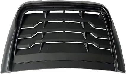 OKIIO Tailored Air Flow Vent Hood Scoop for Vauxhall Viva 2015-2019,Car Decoration Air Flow Intake Scoop Bonnet Vent,Partshood Scoop Accessories,A-Black