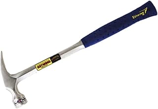 ESTWING Framing Hammer - 22 oz Long Handle Straight Rip Claw with Smooth Face & Shock Reduction Grip - E3-22S