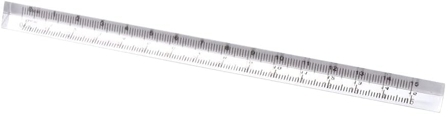 Transparent Triangle Ruler Small Architectural Scale Ruler Pocket Size Ruler Metric Ruler Plastic Clear Ruler Triangle Ruler Drafting Tools Office and School Supplies
