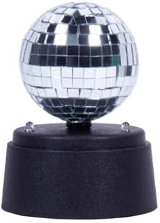 Mini Mirror Ball. 5 Inch Tall Disco Ball Light. Creates a Dazzling Spectacle, Turning Any Space into a Mesmerizing Dance Floor. Battery Operated (not Included). Disco Party Decorations Disco Lights