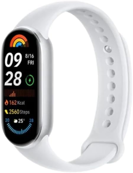 Xiaomi Smart Band 9 Fitness Tracker, Glacier Silver (2 Years Warranty)