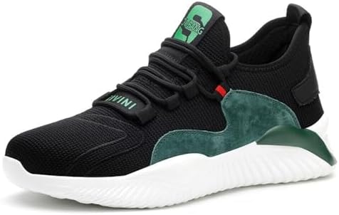 Mens Womens Safety Trainers Steel Toe Cap Work Boot Shoes Lightweight Boots Non Slip, Breathable, Puncture Proof, Shock Absorb