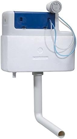 Taps2Traps Vortex Concealed Insulated Dual Flush Pneumatic Toilet Tank Slimline Furniture Cistern