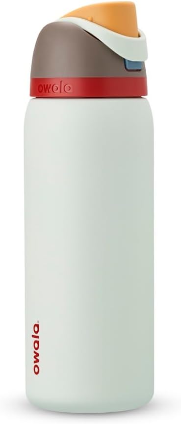Owala FreeSip Insulated Stainless Steel Water Bottle with Straw for Sports and Travel, Leak Proof, BPA-Free, 945ml, Boneyard