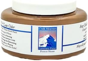 Chalk Furniture Style All-in-One Paint, Matte Finish, Low VOC, Low Odor for Furniture, Home Decor, Cabinets, Crafts. 3 sizes in 56 colors. 8oz Forest Shore