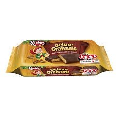 Keebler Fudge Shoppe Deluxe Grahams Fudge Covered Crackers 12.5 Oz [Pack of 4]