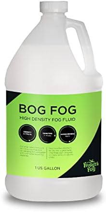 Froggy's Fog Bog Fog Juice, High-Density, Long-Lasting Fog Fluid for Water-Based Fog Machines, Perfect for Professional and Home Haunters, Theme Parks, and Lighting Designers, 1 Gallon