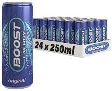Boost Original Energy Drink, 250ml Cans, Packs of 24