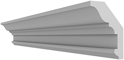 Polystyrene COVING Cornice XPS Lightweight COVING Cornice Moulding Interior Design Wall/Ceiling Decoration Home Decor BFA12 140mm x 80mm x 2 Meters