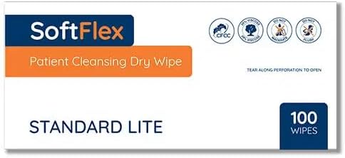 3 x Easy Care Solutions Standard Patient Dry Wipes | Large 30cm x 28cm | 3 Packs of 100