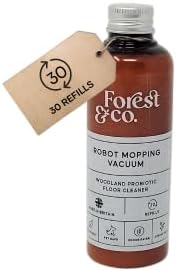Forest&Co (30+ Tank Refills) Non-toxic, Pet Safe, Eco-Friendly, Floor Cleaner liquid Concentrate for Robot Wiping Vacuum & Spray Mops - All surfaces