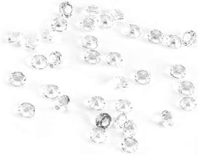 6mm Clear Acrylic Crystal Beads 1000pcs Wedding Bridal Shower Table Centerpiece Vase Fillers Decorations Transparent