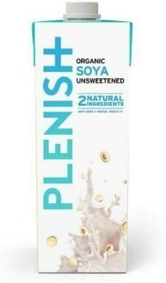 Plenish Drinks Dairy Free SOYA Milk 1Ltr (Pack of 8)