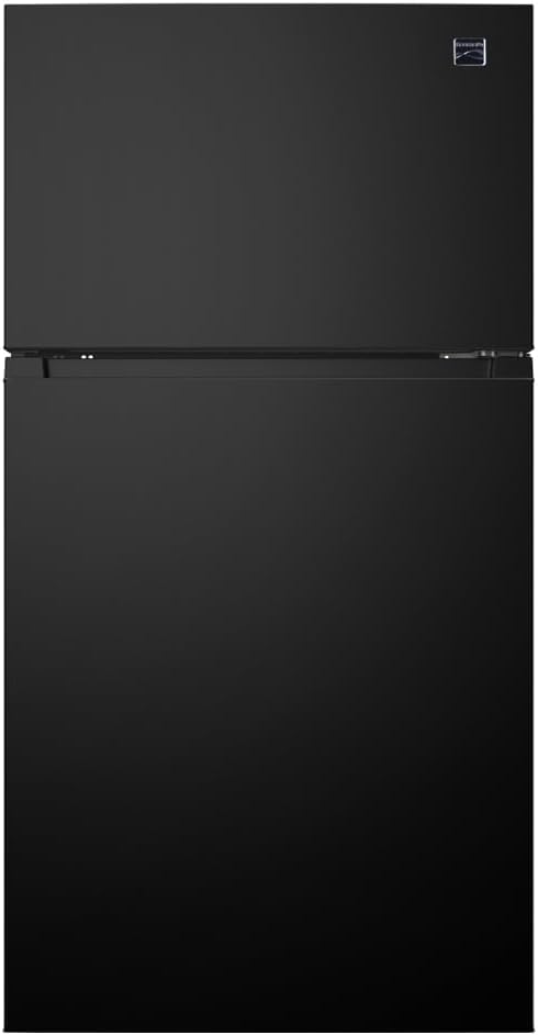 Kenmore 33 in. 20.5 cu. ft. Capacity Refrigerator/Freezer with Full-Width Adjustable Glass Shelving, Humidity Control Crispers, ENERGY STAR Certified, Black