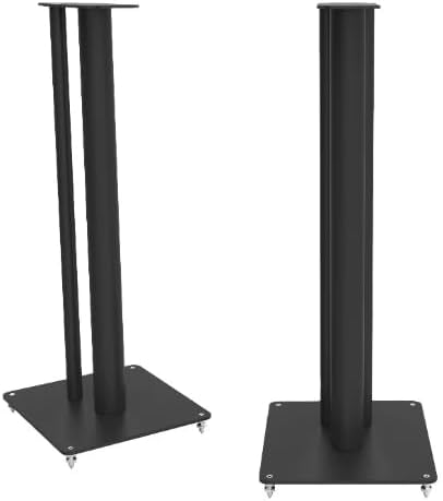 Q ACOUSTICS Q FS50 Speaker Stand Pair - Compatible with 5010, 5020, 3010i, 3020i, Q M20, Concept 30, 3010c, 3020c & Q Active 200 - Sturdy Steel Floor Mounts for Home Theater Surround Sound (Black)
