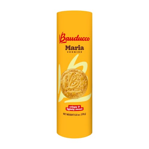 Bauducco Maria Cookies, 6 oz (Pack of 1) - Classic Crispy Cookies for Snacking, Coffee, or Tea - Perfect Dessert Treat with No Artificial Flavors or Colors