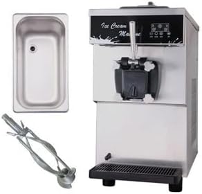 CVS D828 Deluxe Single Head Ice Cream Machine: Stainless Steel, 3.3L Refrigerated Hopper, 1.1L Freezing Tank, Automatic Operation, LCD Display - 800W
