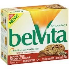 Belvita Cinnamon Brown Sugar Breakfast Biscuits 5 Servings (2 Pack)
