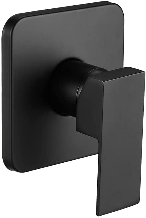 Bathroom Brass Shower Faucet Handle Temperature Control Mixer Rough-in Valve for Taps Shower Head Sprayer Bathtub Water Outlet Spout,Matte Black