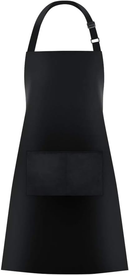 chenqi Kitchen Apron Adjustable Bib Apron with 2 Pockets, Unisex Cooking Apron for Home Kitchen, Baking, Restaurant, Coffee house BBQ