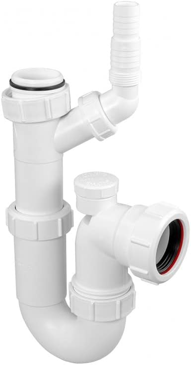 Mcalpine WM15V Adjustable Sink Trap with 135 Degree Swivel Nozzle with Anti-Syphon (Silentrap)