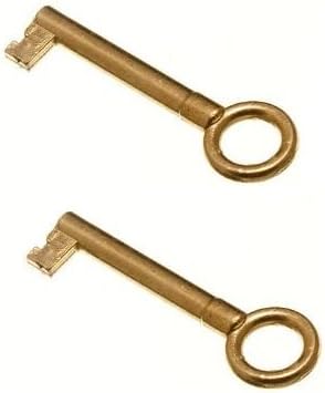 Spare Key For Wardrobe Cabinet Door Cupboard Lock Drawer Replacement Gold Home 2 piece